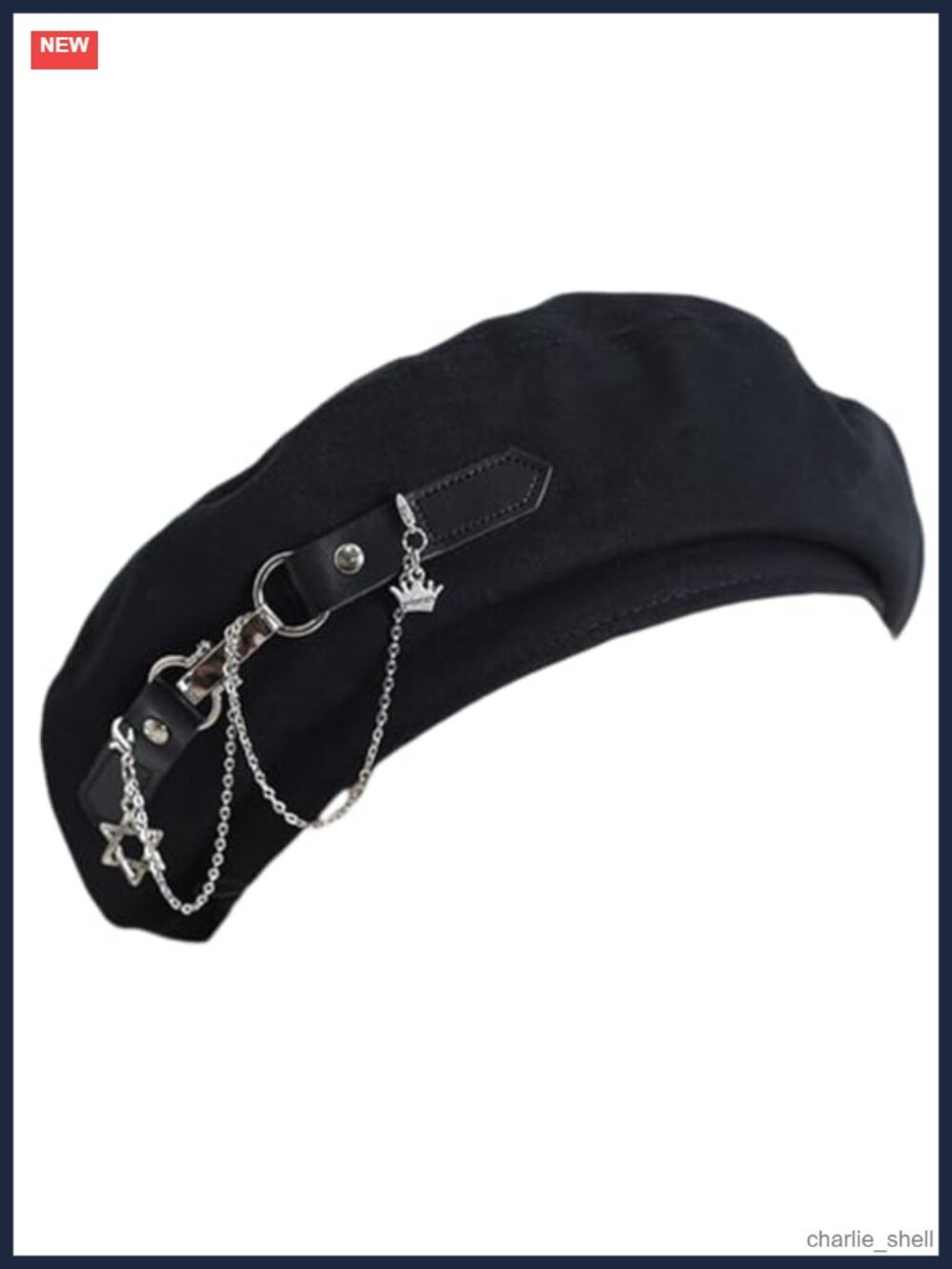 XROLAND Women's Beret Hat Chain Tassels Windproof Street Photography